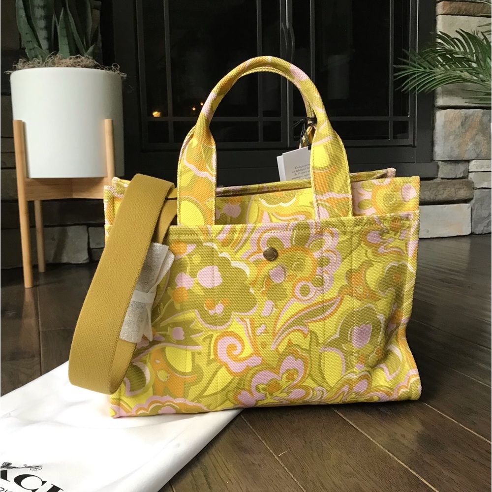 Coach Cargo Tote Crossbody Purse With Paisley Print, NWT - Picture 5 of 16
